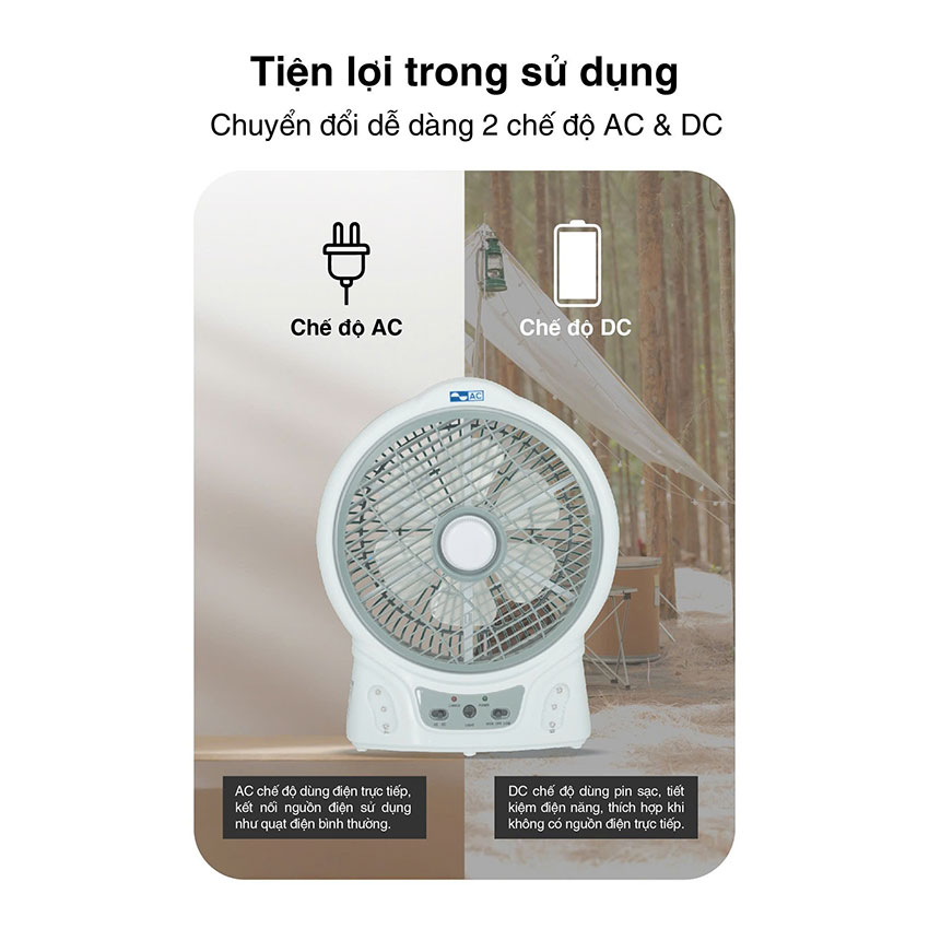 Quạt Sạc 12W AC ARF03D106 1