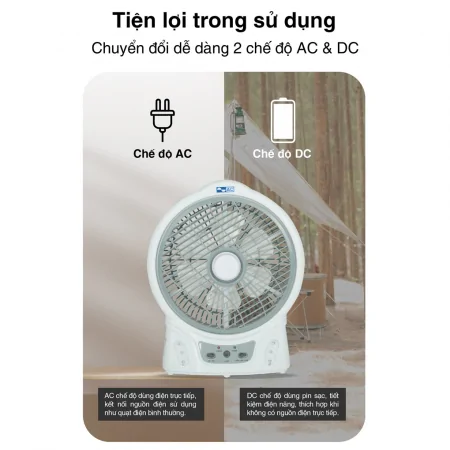 Quạt Sạc 12W AC ARF03D106 4