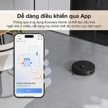 Robot Hút Bụi Lau Nhà Ecovacs Y1 PRO 10