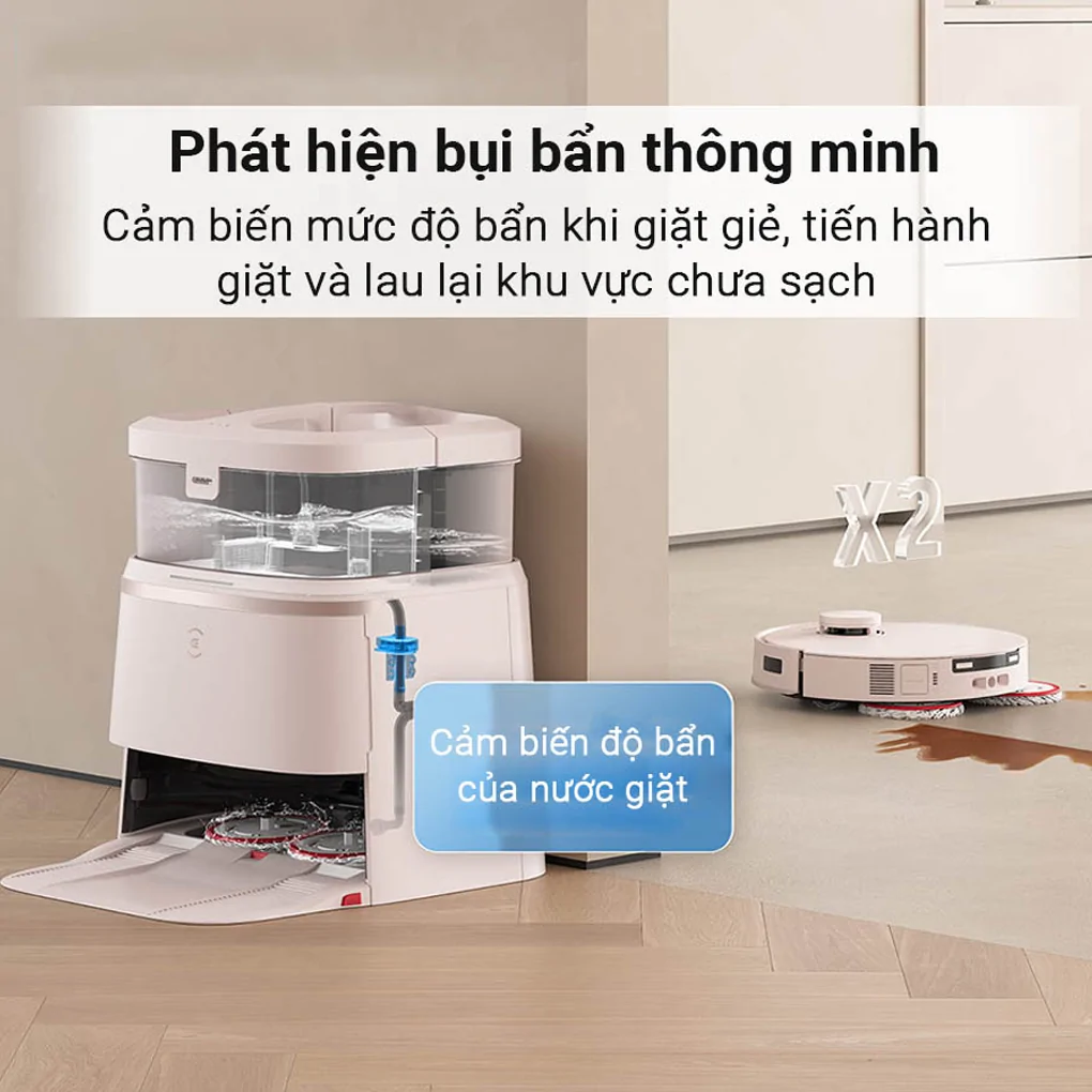 Robot Hút Bụi Lau Nhà Ecovacs T30 PRO OMNI - Trắng 12