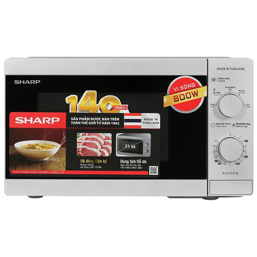 Lò Vi Sóng Sharp R-211TV-SL 21 Lít - Thái Lan 0