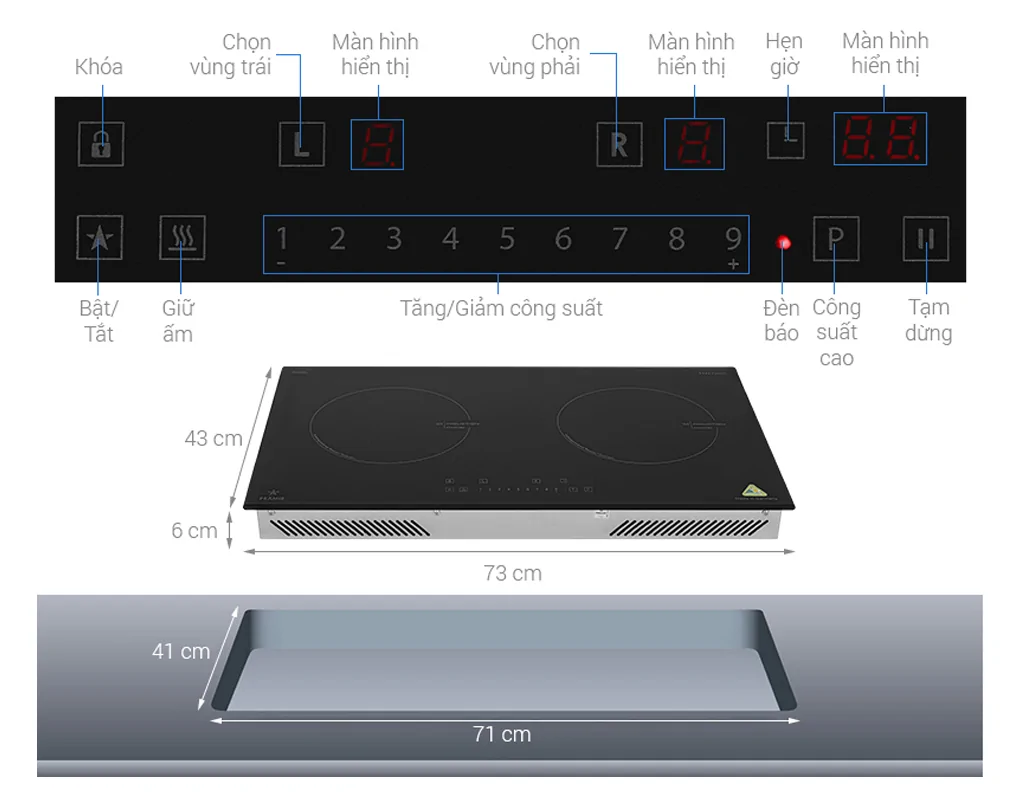 Bếp Từ Đôi Pramie PRDE-2223 - Đức 10