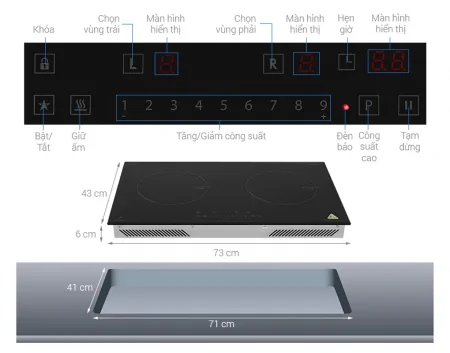 Bếp Từ Đôi Pramie PRDE-2223 - Đức 10