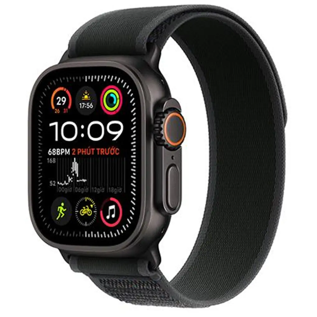 Apple Watch Ultra 2 GPS + Cellular 49mm viền Titanium đen dây Trail