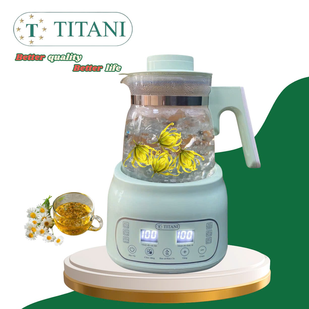 Bình Đun Đa Năng Titani TK-1300M 1.3 Lít 0