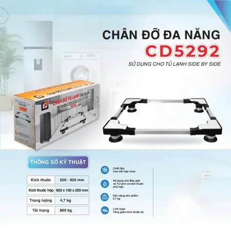 Chân Đỡ Tủ Lạnh Cảnh Phong Side By Side CD5292