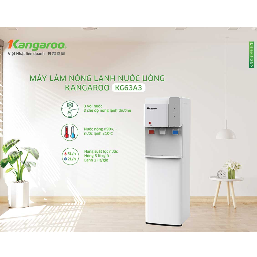 Máy Làm Nóng Lạnh Nước Uống Kangaroo KG63A3 2