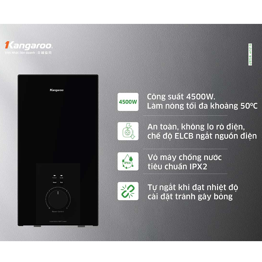 Máy Nước Nóng Trực Tiếp Kangaroo KGWD45N2 8