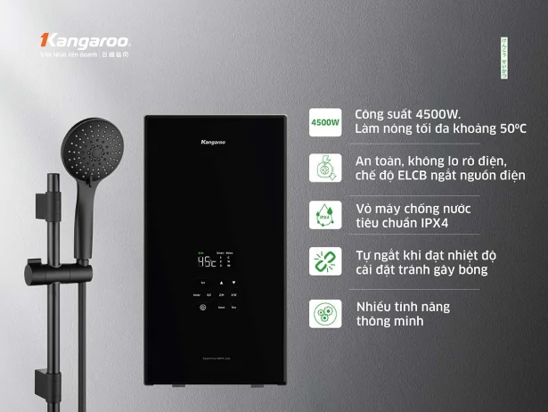 Máy Nước Nóng Trực Tiếp Kangaroo KGWD45N1