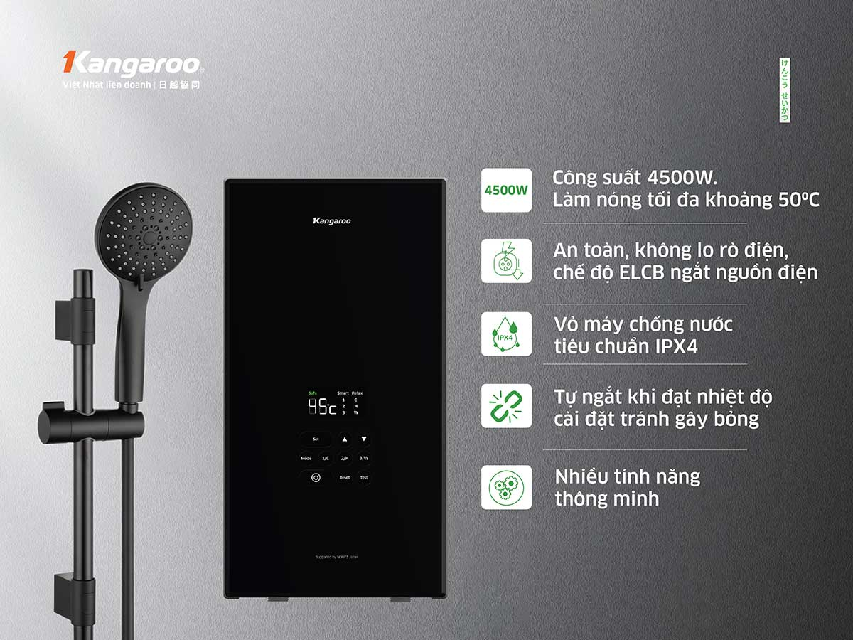 Máy Nước Nóng Trực Tiếp Kangaroo KGWD45N1 9