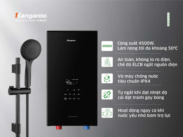 Máy Nước Nóng Trực Tiếp Kangaroo KGWD45P1