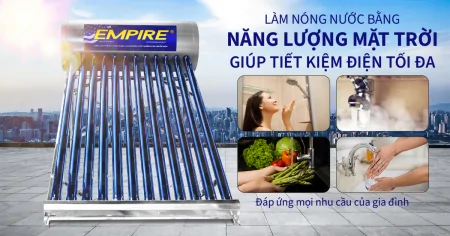 Máy Nước Nóng Năng Lượng Mặt Trời Empire PPR 1214 140 Lít 12