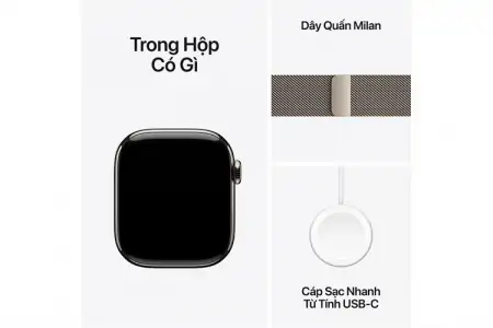 Apple Watch Series 10 46mm 4G Viền Titan Dây Thép Size M/L 1