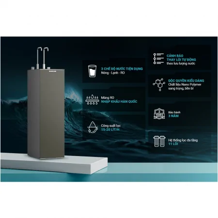 Máy Lọc Nước RO Nóng Nguội Lạnh UltraX Sunhouse SHA76601S 11 Lõi 7