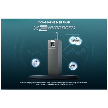 Máy Lọc Nước RO Nóng Nguội Lạnh Hydrogen Sunhouse UltraX SHA76658SH 11 Lõi 8