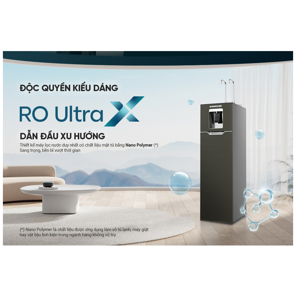 Máy Lọc Nước RO Nóng Nguội Lạnh Hydrogen Sunhouse UltraX SHA76668SH 11 Lõi 10