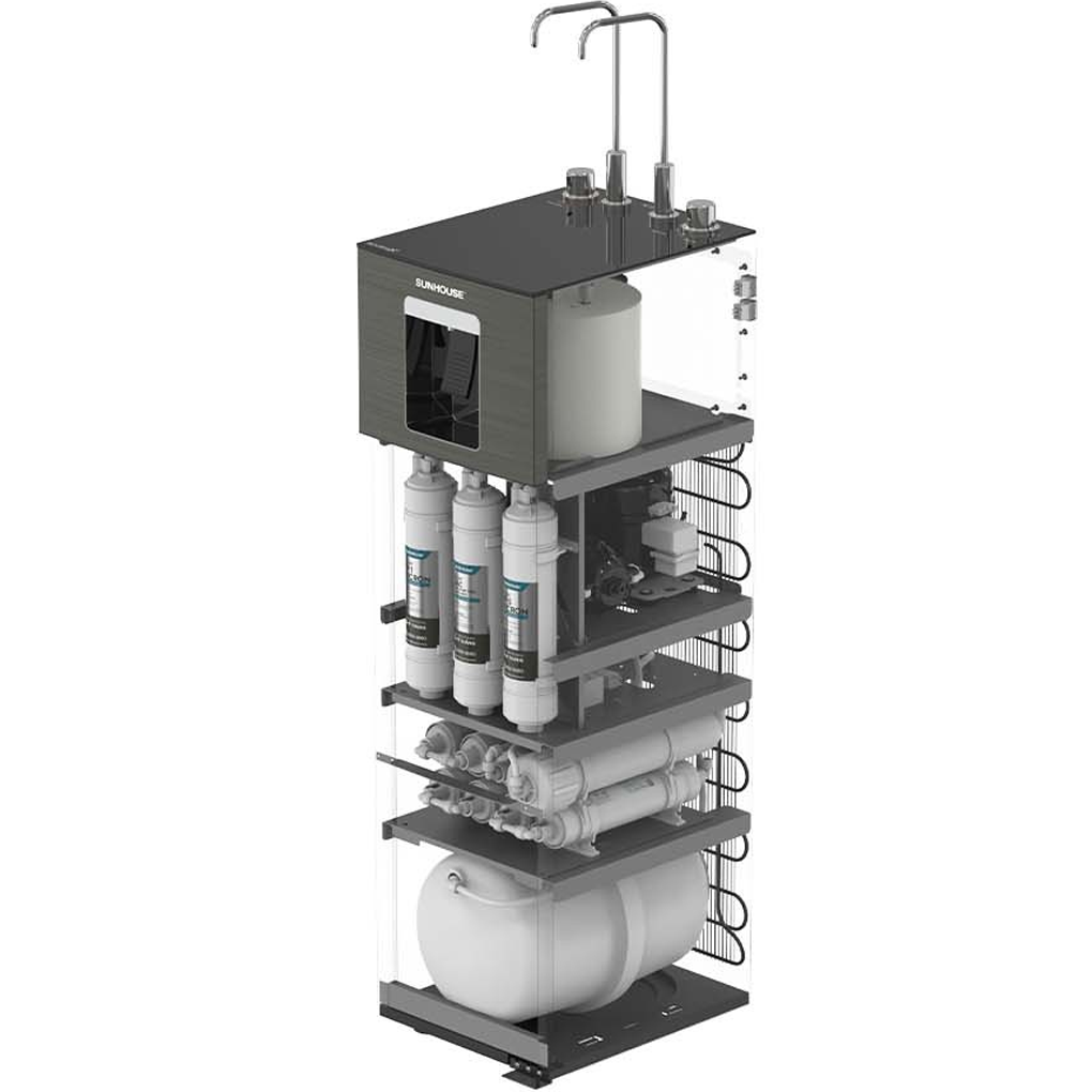 Máy Lọc Nước RO Nóng Nguội Lạnh Hydrogen Sunhouse UltraX SHA76668SH 11 Lõi 4