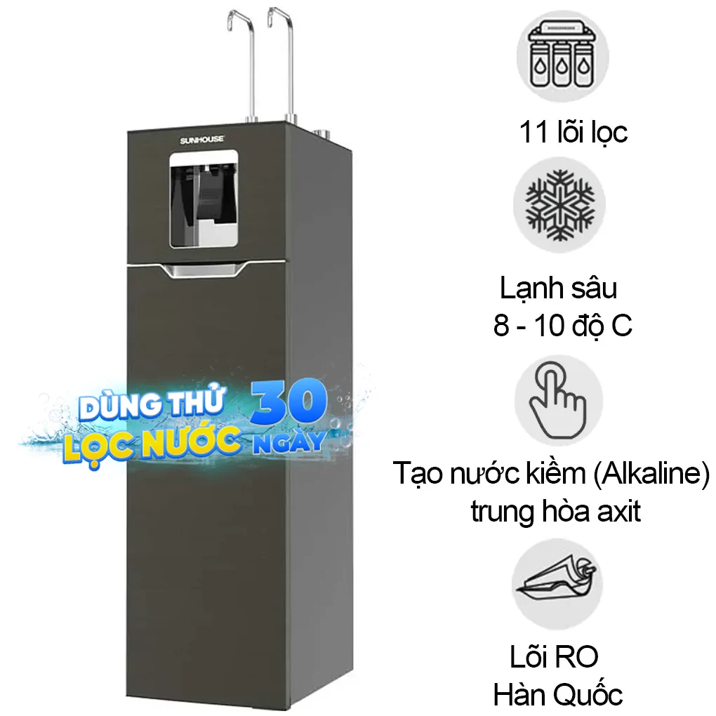 Máy Lọc Nước RO UltraX Ion Kiềm Sunhouse SHA76668SH 11 Lõi