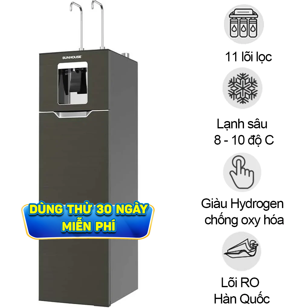 M&aacute;y Lọc Nước RO N&oacute;ng Nguội Lạnh Hydrogen 11 L&otilde;i UltraX SHA76688SH