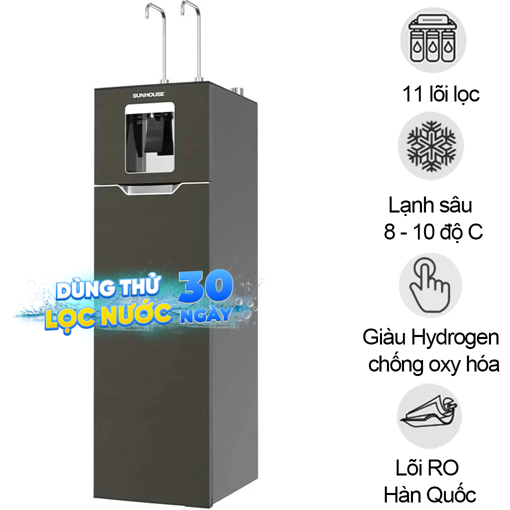M&aacute;y Lọc Nước RO N&oacute;ng Nguội Lạnh Hydrogen 11 L&otilde;i UltraX SHA76688SH
