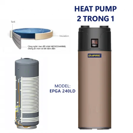 Máy Nước Nóng Heat Pump Empire 2 Trong 1 EPGA-240LD 240 Lít 4