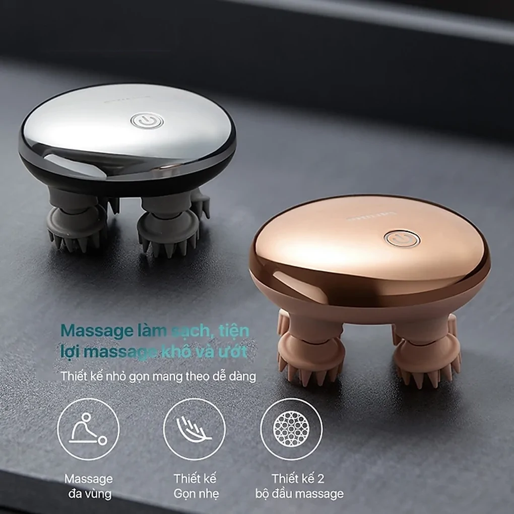 Máy Massage Đầu Mini Philips PPM1301 Hồng 3