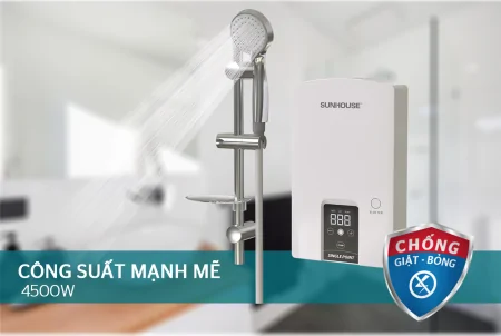 Máy Nước Nóng Trực Tiếp Sunhouse SHA-9453EP 4500W 3