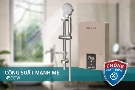 Máy Nước Nóng Trực Tiếp Sunhouse SHA-9454EP 4500W 3