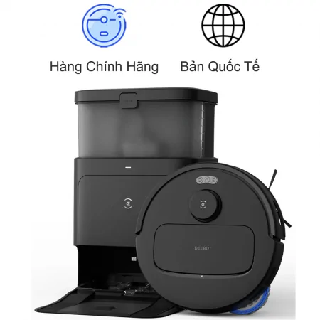 Robot Hút Bụi Lau Nhà Ecovacs Deebot N30 Pro Omni Đen