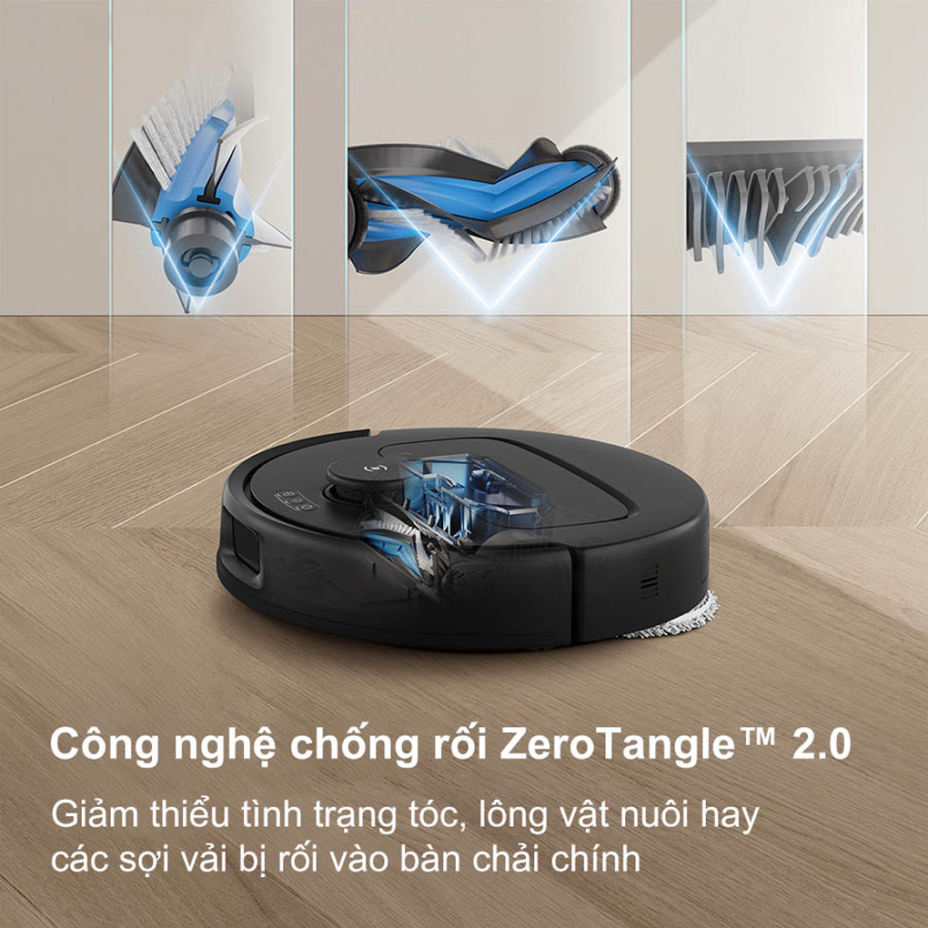 Robot Hút Bụi Lau Nhà Ecovacs Deebot N30 Pro Omni Đen 7