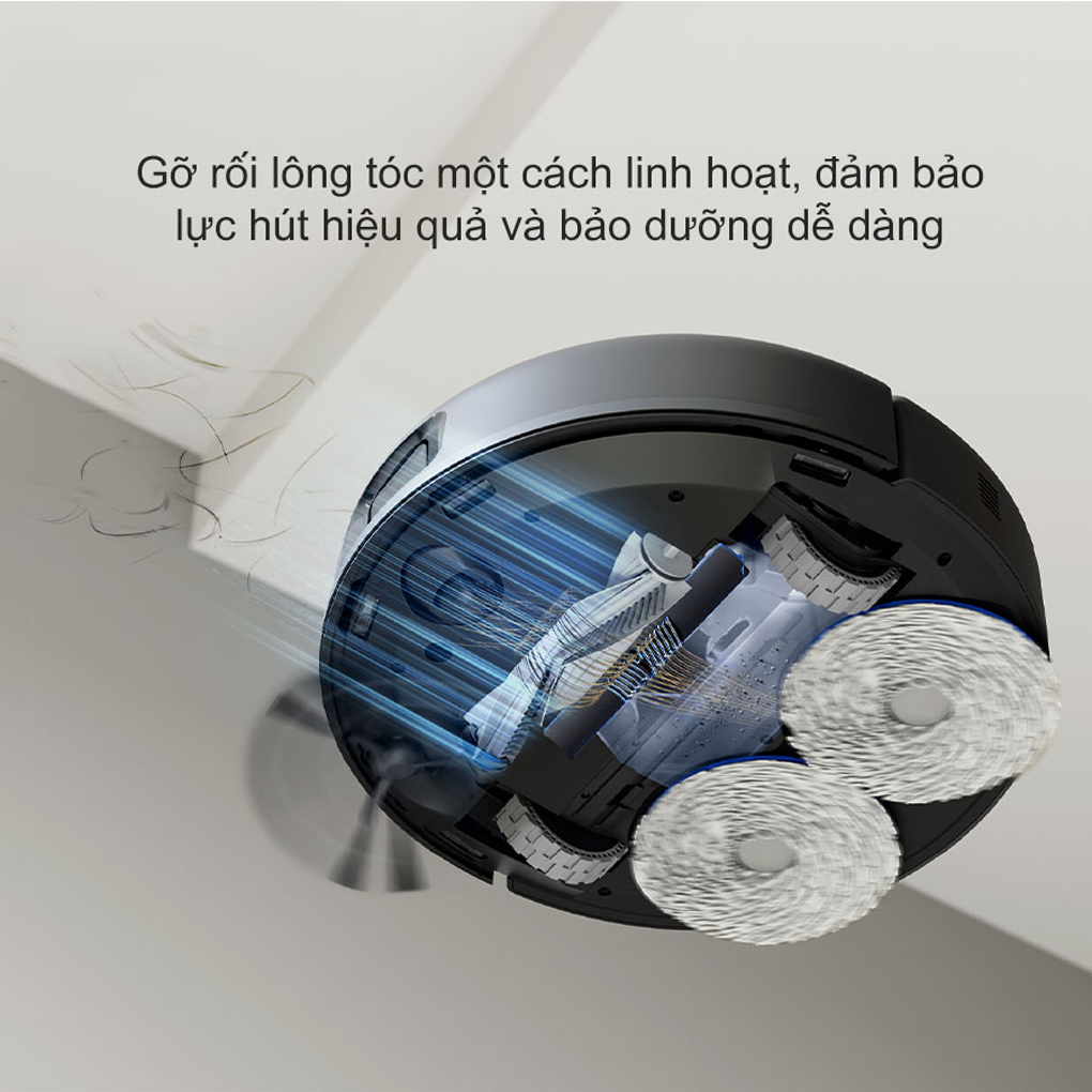 Robot Hút Bụi Lau Nhà Ecovacs Deebot N30 Pro Omni Đen 8