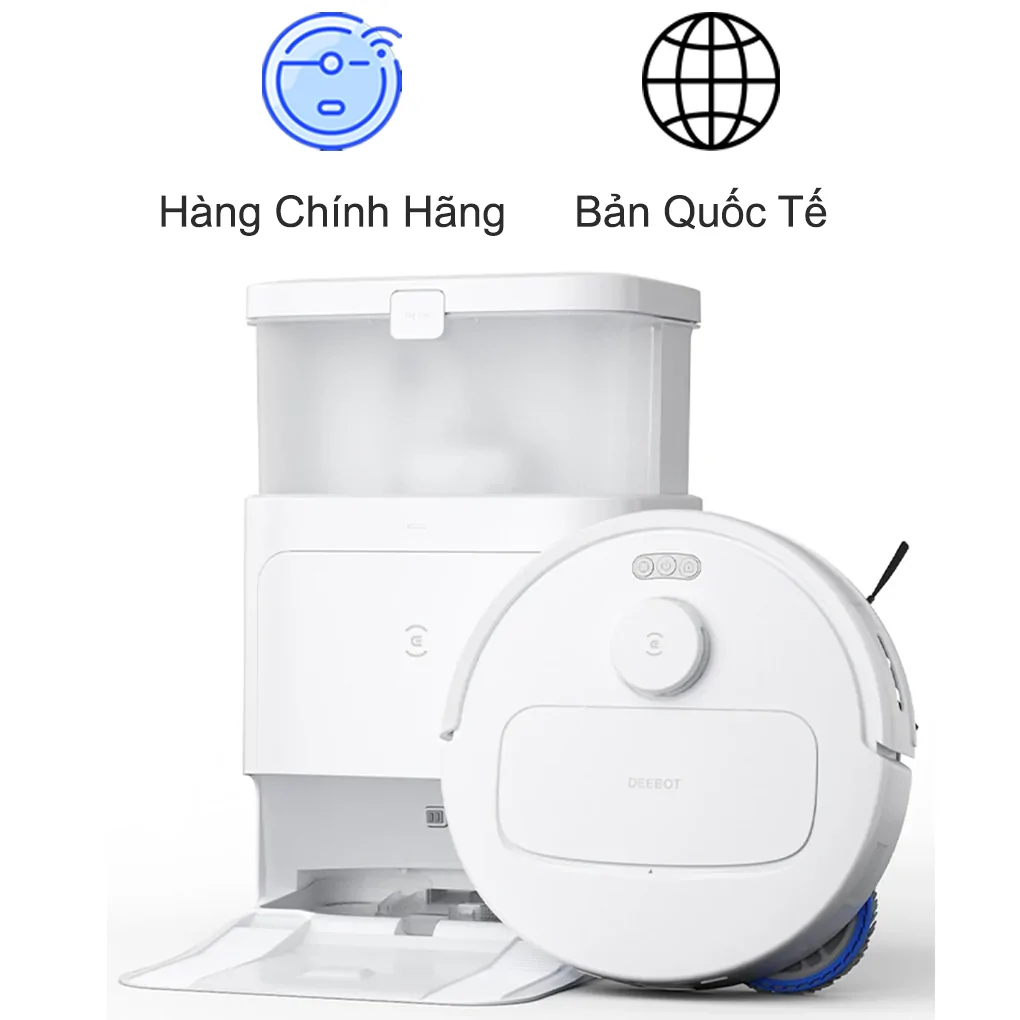 Robot Hút Bụi Lau Nhà N30 Pro Omni Trắng