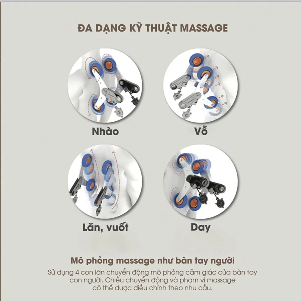 Ghế Massage HERO iPrime H-6611BR Nâu 3