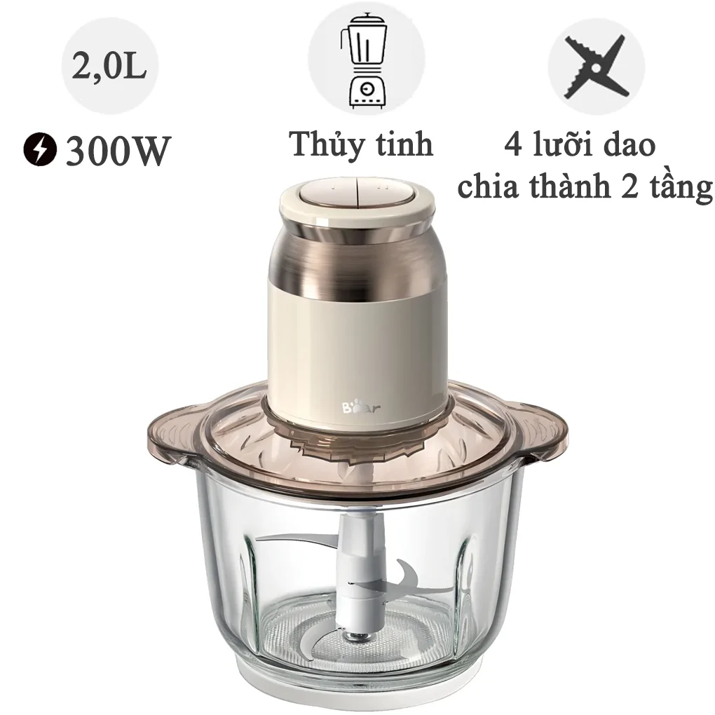 Máy Xay Thịt QSJ-D03D7 2.0 Lít