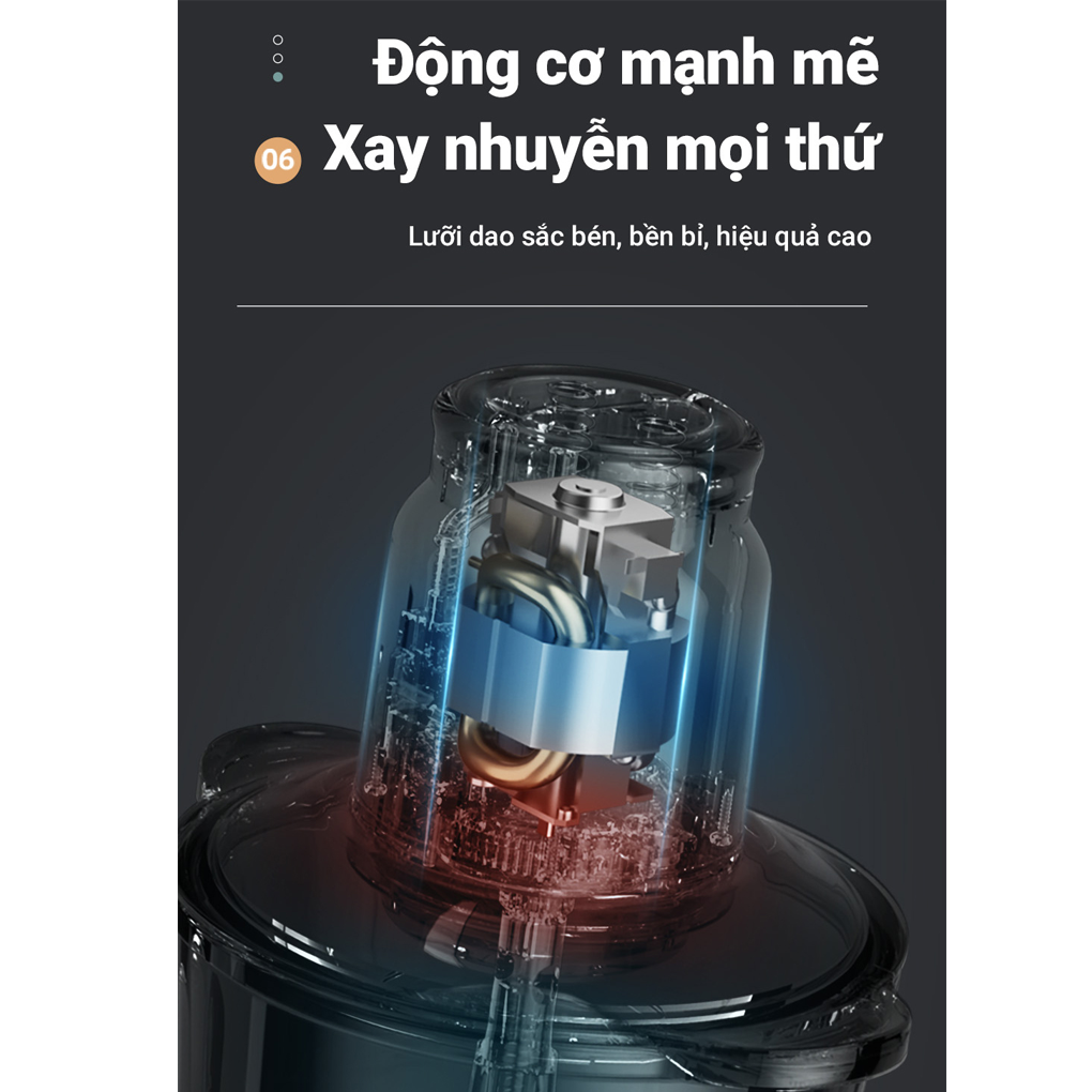 Máy Xay Thịt Bear QSJ-D03D7 2.0 Lít 13