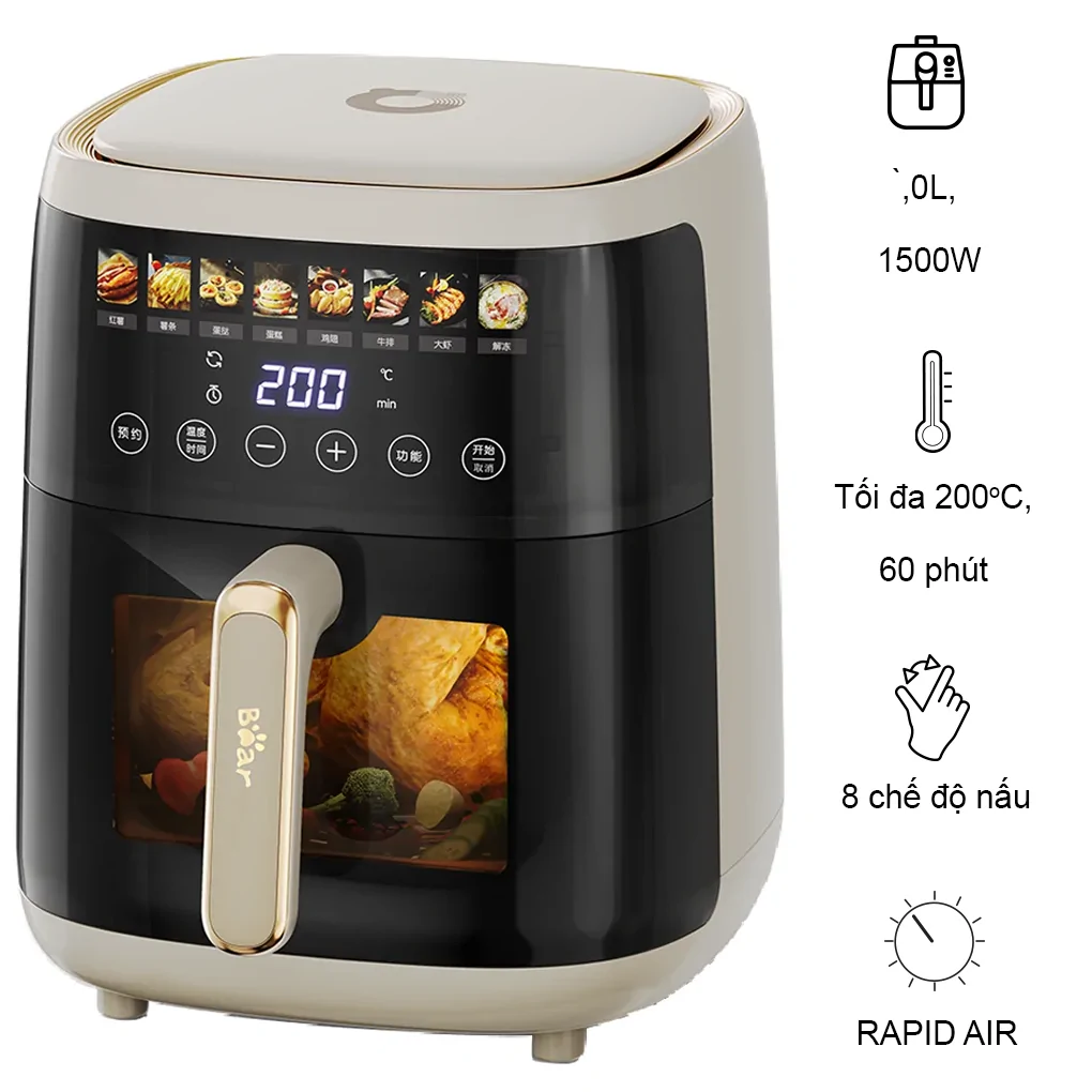 Nồi Chiên Không Dầu QZG-F15H1 5.0 Lít