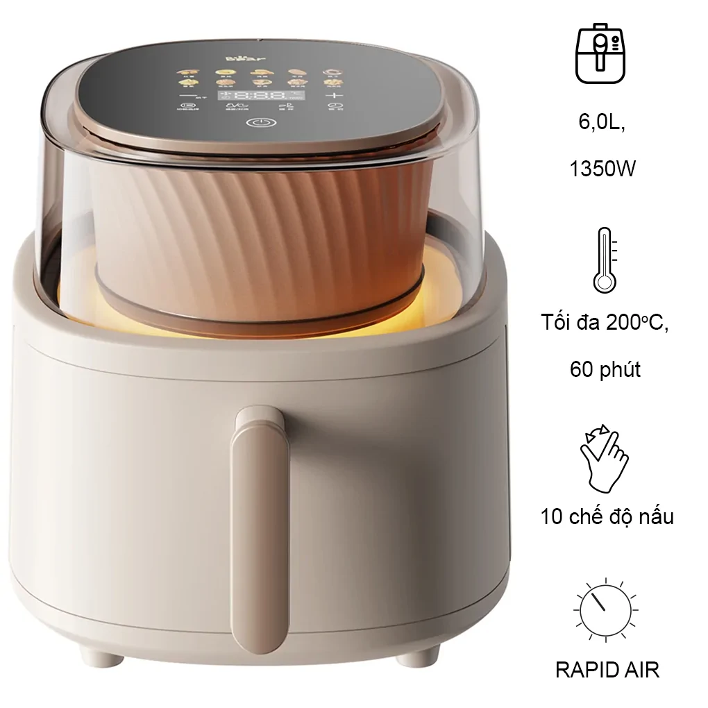 Nồi Chiên Không Dầu QZG-F15G1 6.0 Lít