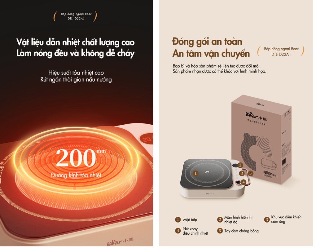 Bếp Hồng Ngoại Bear DTL-D22A1 7