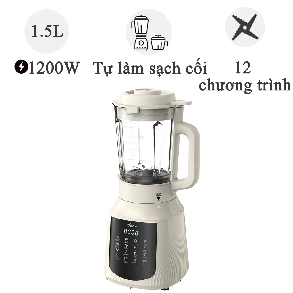 Máy Làm Sữa Hạt Đa Năng PBJ-C16Q8 1.5 Lít