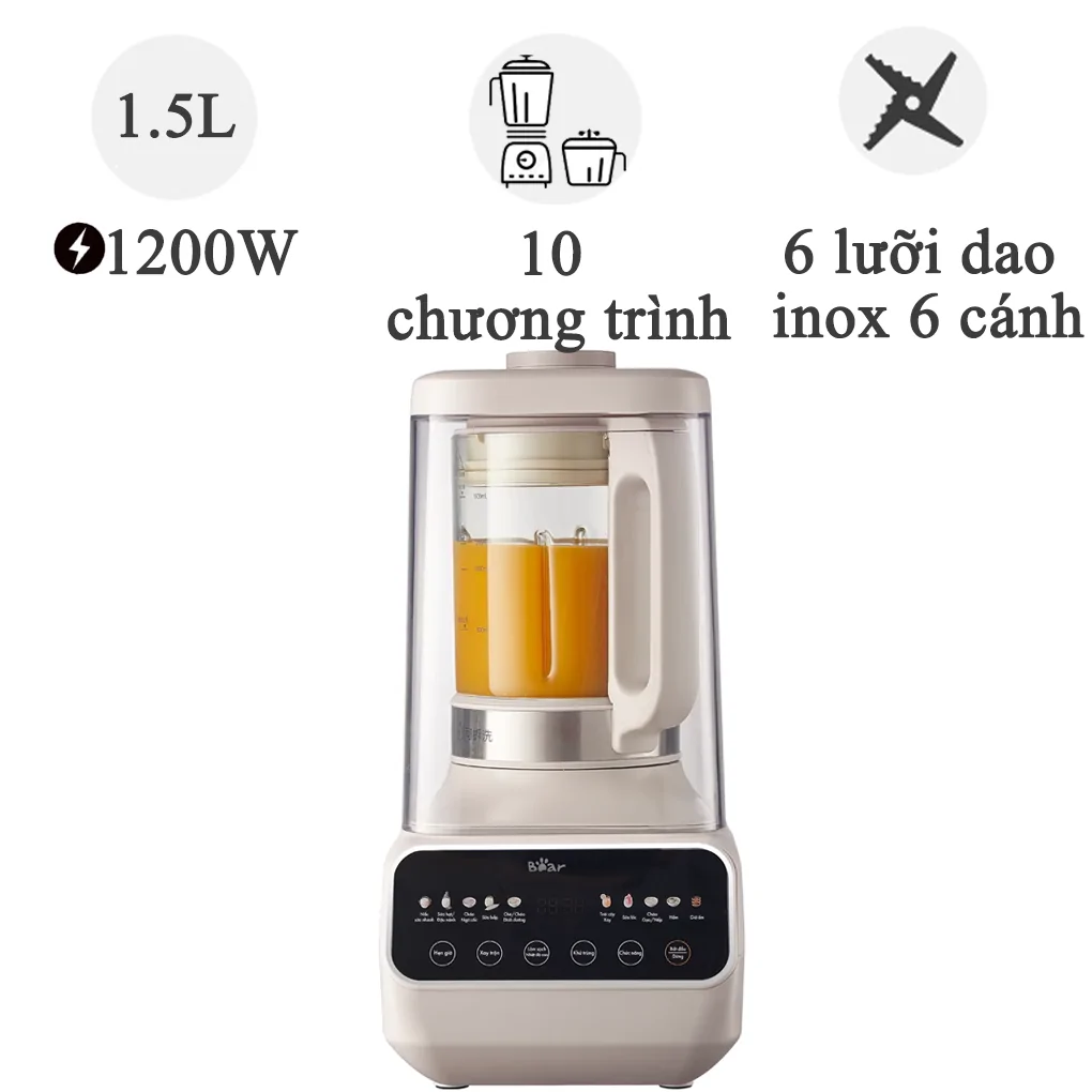 Máy Làm Sữa Hạt PBJ-D08T1 1.5 Lít