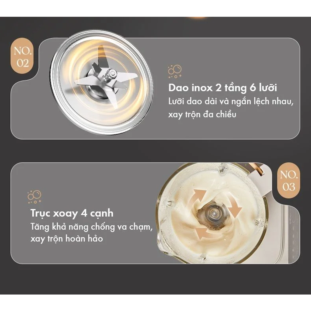 Máy Làm Sữa Hạt Bear PBJ-D08T1 1.5 Lít 13