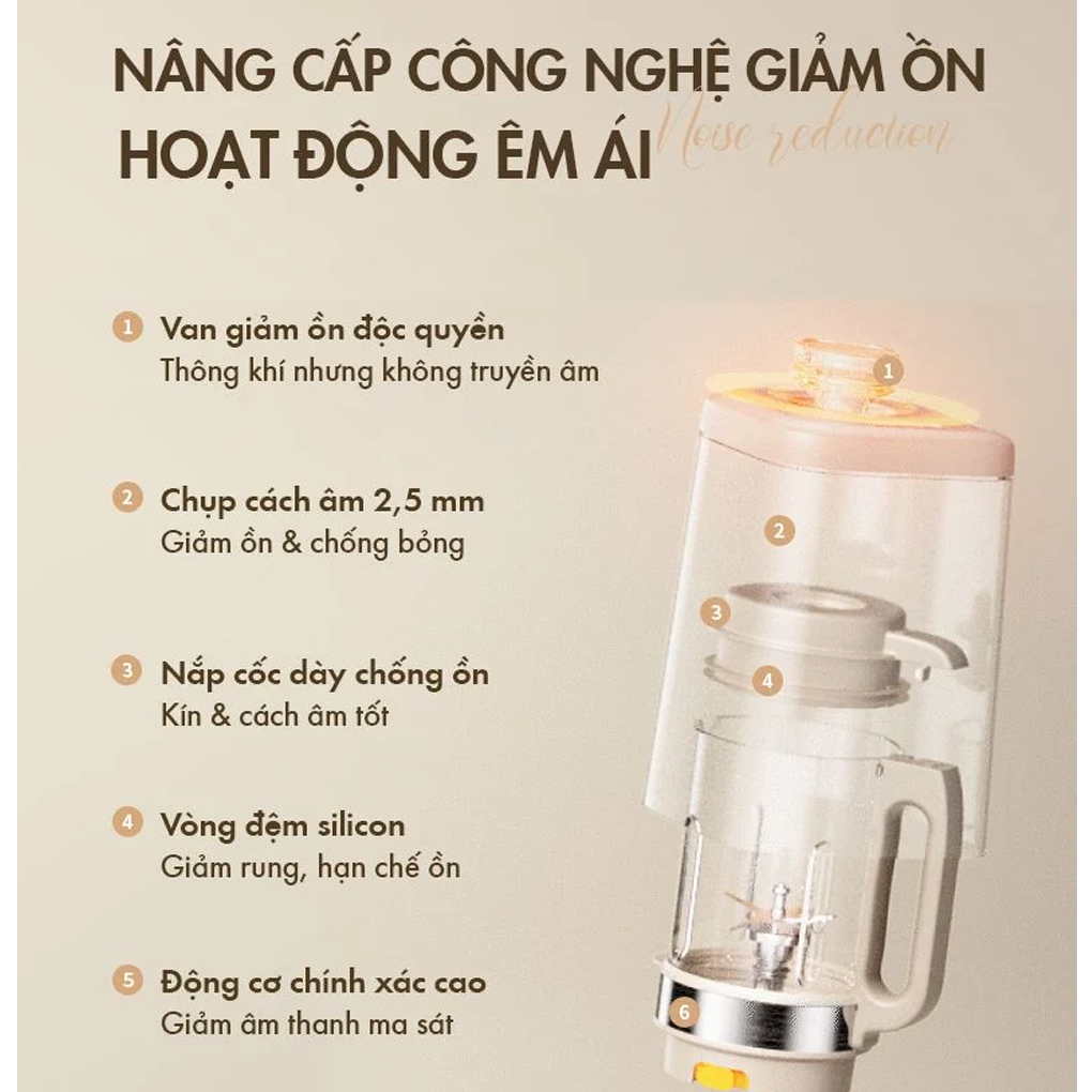 Máy Làm Sữa Hạt Bear PBJ-D08T1 1.5 Lít 9
