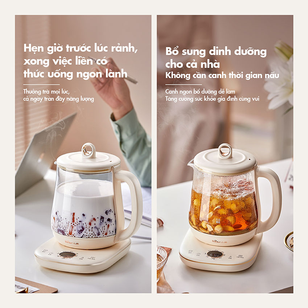 Bình Nấu Trà Đa Năng Bear YSH-E15M1 1.5 Lít 5