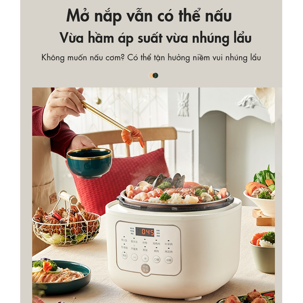 Nồi Áp Suất Bear YLB-A50P1 5.0 Lít 4