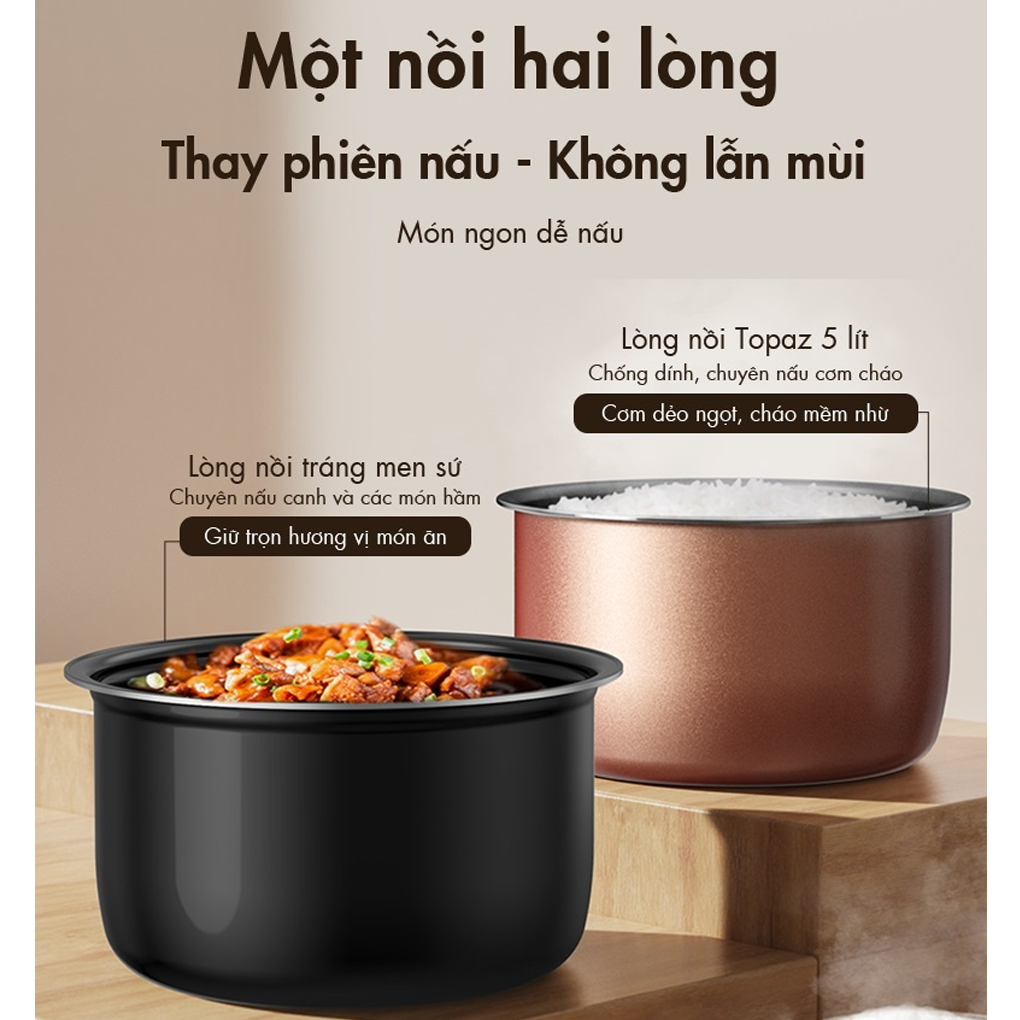 Nồi Áp Suất Bear YLB-A50P1 5.0 Lít 6