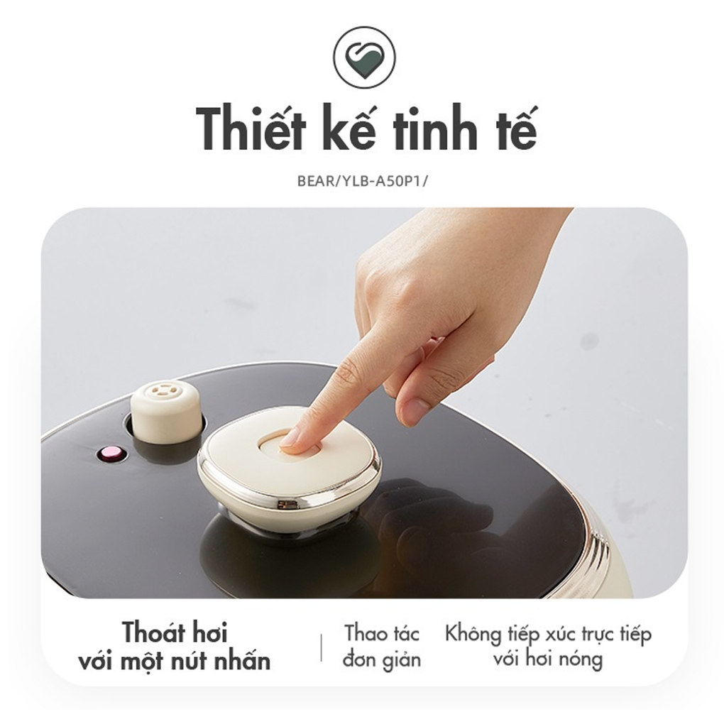 Nồi Áp Suất Bear YLB-A50P1 5.0 Lít 7