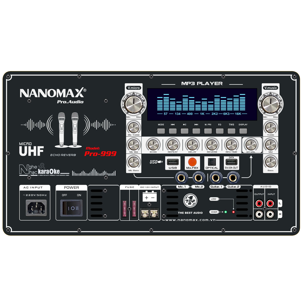 Loa Kéo Tủ Bình Nanomax Pro-999 3200W 5