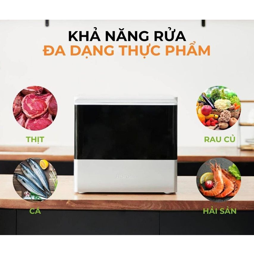 Máy Rửa Rau Quả - Giảm Thuốc Trừ Sâu Hurom UC-B01FWH Diệt Khuẩn, Virus 99,9% 12