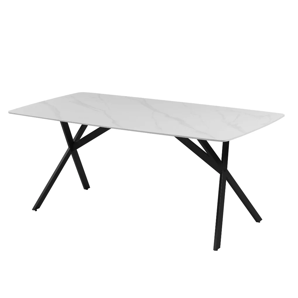 Bàn ăn TB1146 1.8M Trắng/đen