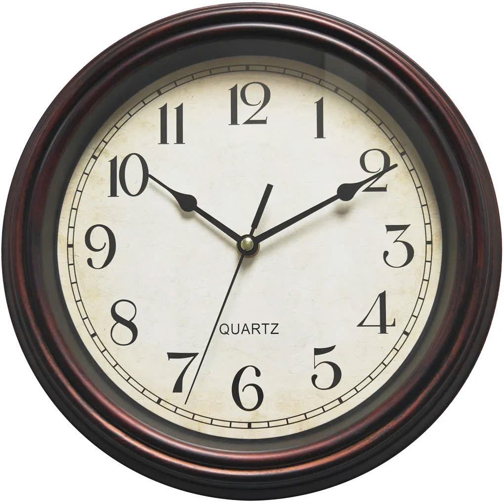Đồng hồ treo tường eco-cl-23 30cm Nâu